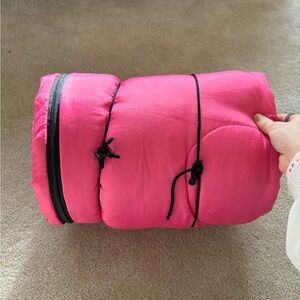 Pink Quilted Kids Sleeping Bag